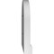 Ekena Millwork Round Top Surface Mount PVC Gable Vent: Functional, w/ 2"W x 2"P Brickmould Sill Frame, 12"W x 14"H GVPRT12X1403SF - alternate 2